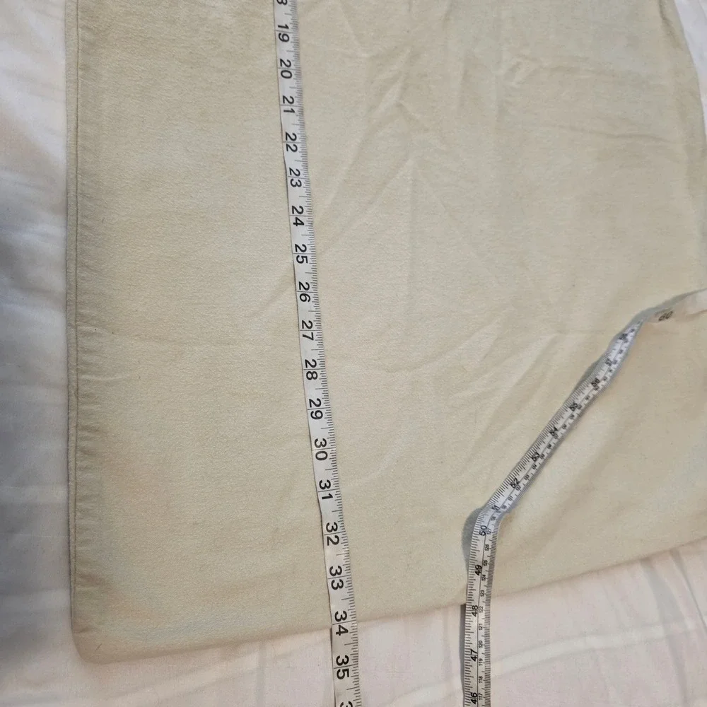 Garnet Hill Flannel Pillowcase King Size Beige 100% Cotton Germany